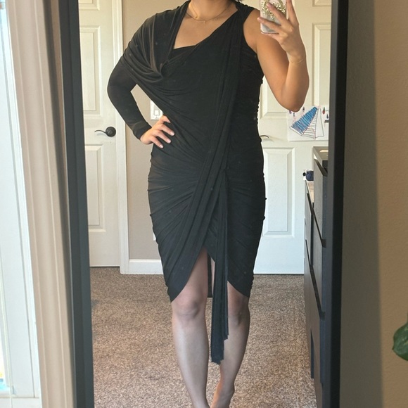Alexander Wang asymmetric one sleeve dress sz 6 - Picture 6 of 6
